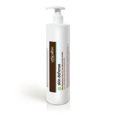 Skin Defense 21000 Latte detergente e tonico due in uno per pelle sensibile e couperosica 500 ml ethicalbio